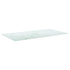 Table Top White 120x65 cm 8mm Tempered Glass with Marble Design