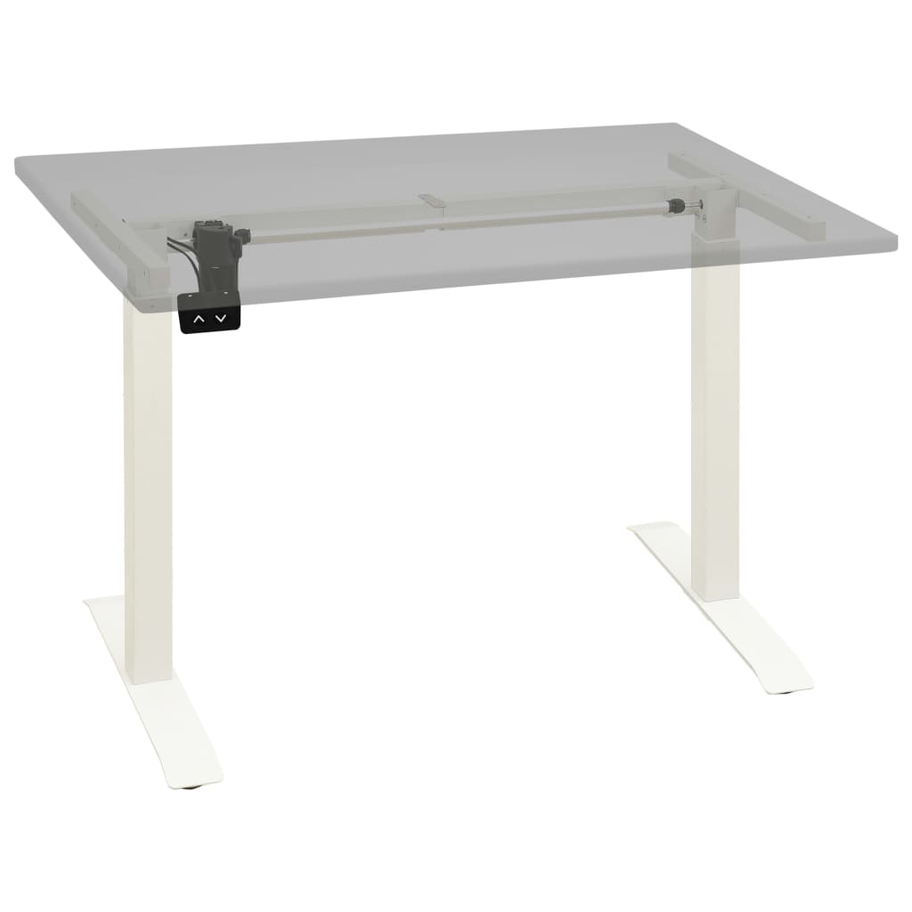 Electric Motorised Standing Desk Frame Height Adjustable White