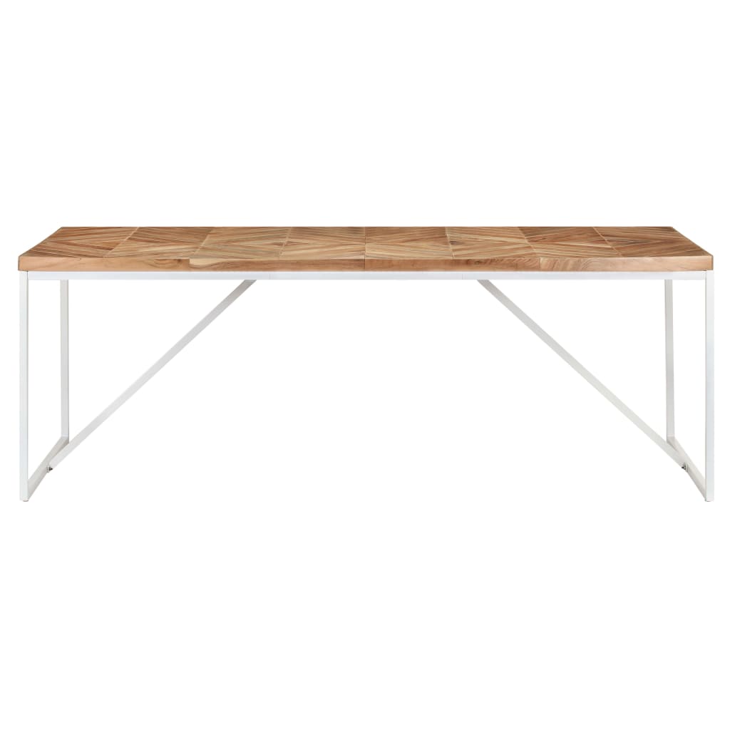 Dining Table 200x90x76 cm Solid Acacia and Mango Wood