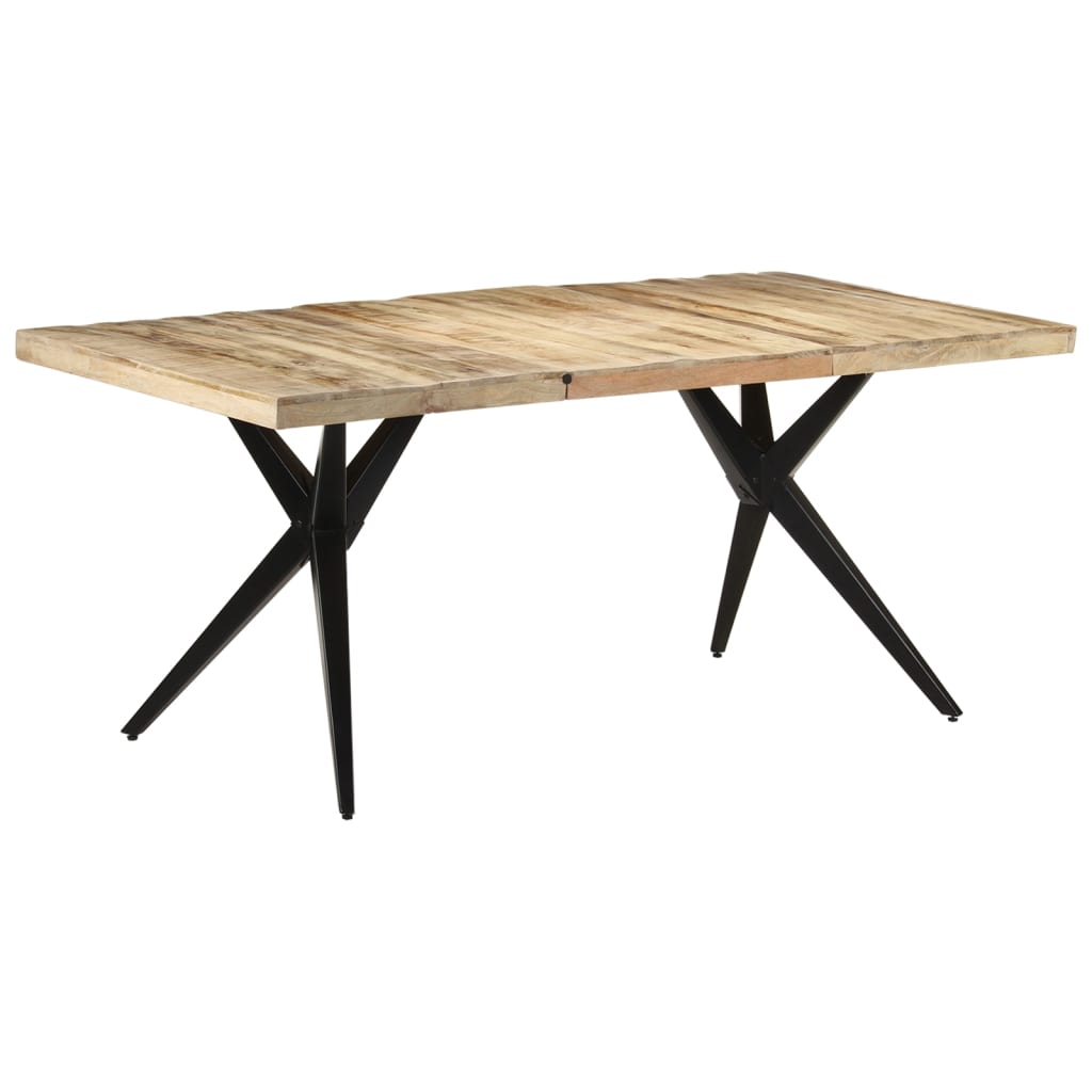 Dining Table 180x90x76 cm Rough Mango Wood