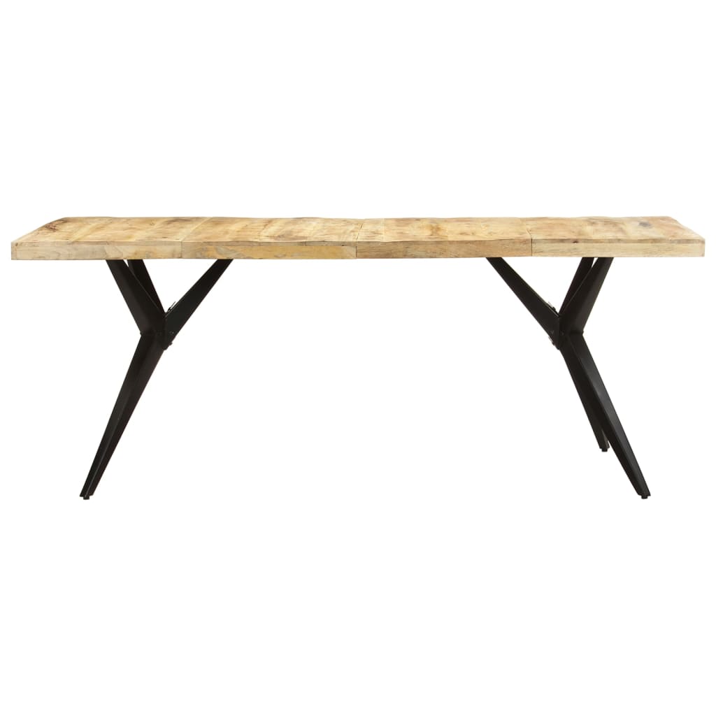 Dining Table 200x90x76 cm Rough Mango Wood