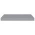 Floating Wall Shelves 2 pcs Grey 60x23.5x3.8 cm MDF