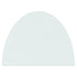 Fireplace Glass Plate Half Round 800x600 mm
