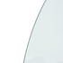 Fireplace Glass Plate Half Round 800x600 mm