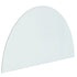 Fireplace Glass Plate Half Round 1000x600 mm