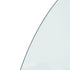 Fireplace Glass Plate Half Round 1000x600 mm