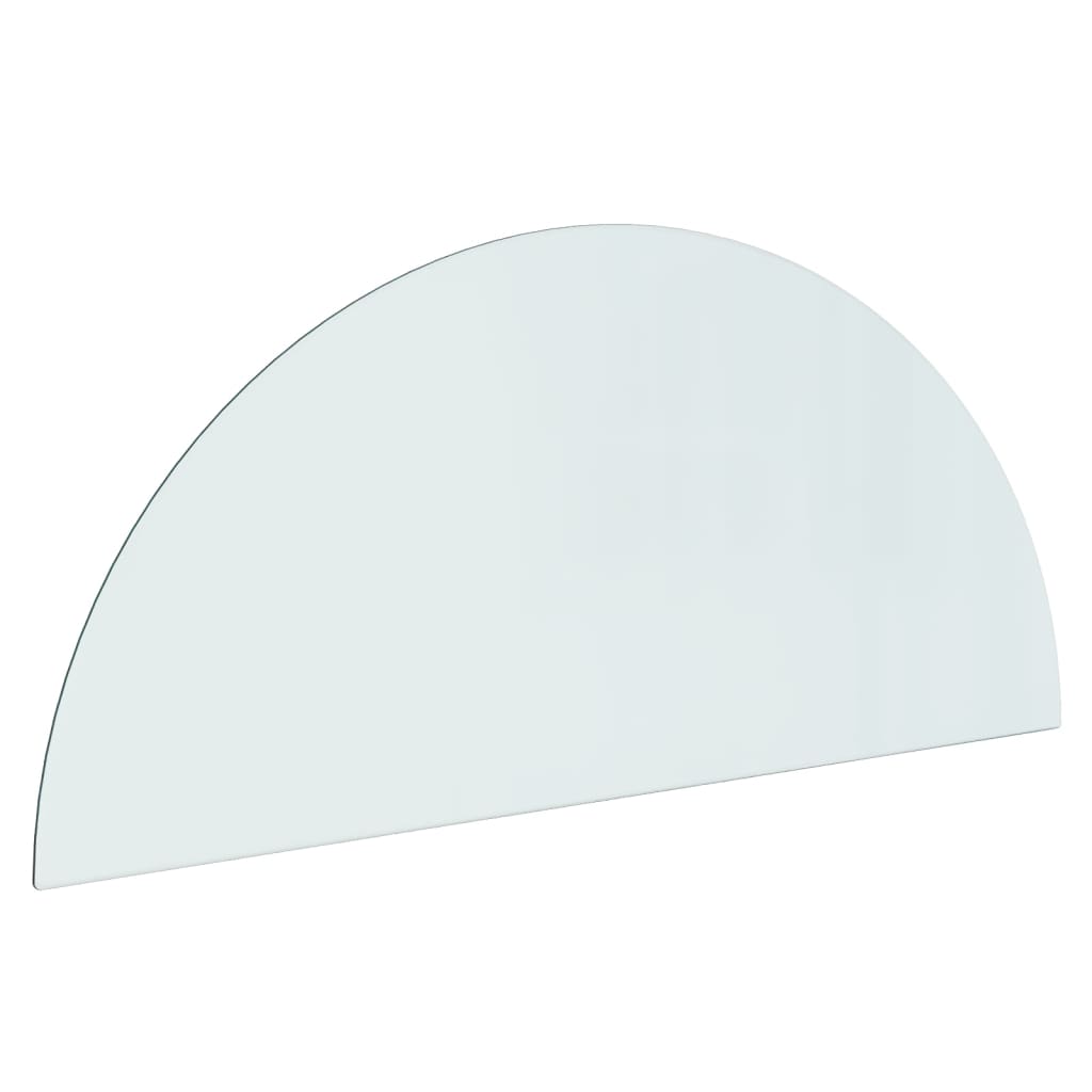 Fireplace Glass Plate Half Round 1200x500 mm