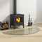 Fireplace Glass Plate Half Round 1200x500 mm