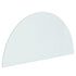 Fireplace Glass Plate Half Round 1200x600 mm