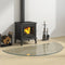 Fireplace Glass Plate Half Round 1200x600 mm