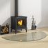 Fireplace Glass Plate Half Round 1200x600 mm