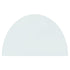 Fireplace Glass Plate Half Round 800x500 mm