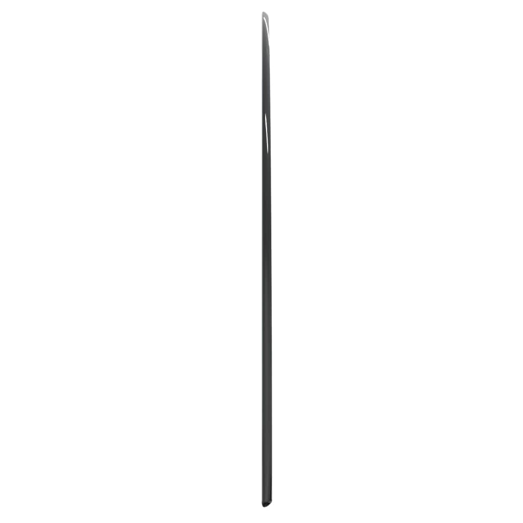 Fireplace Glass Plate Half Round 800x500 mm