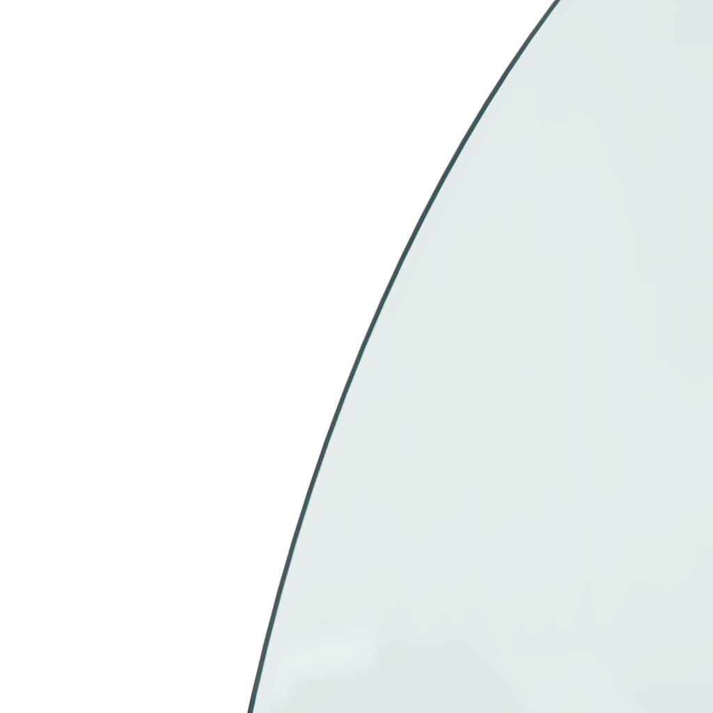 Fireplace Glass Plate Half Round 800x500 mm