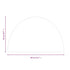 Fireplace Glass Plate Half Round 800x500 mm