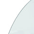 Fireplace Glass Plate Half Round 1000x500 mm