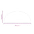 Fireplace Glass Plate Half Round 1200x500 mm