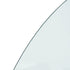 Fireplace Glass Plate Half Round 1200x600 mm