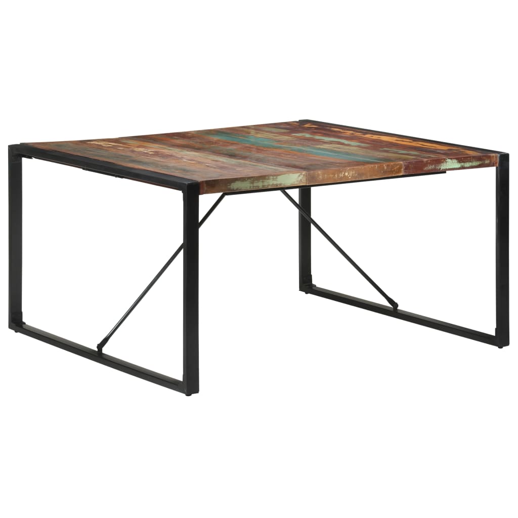 Dining Table 140x140x75 cm Solid Wood Reclaimed