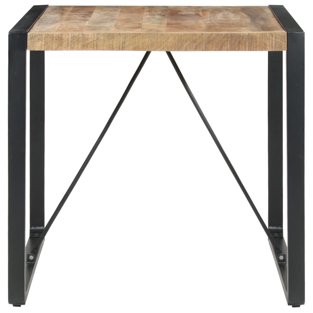 Dining Table 80x80x75 cm Rough Mango Wood