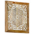 Hand-Carved Wall Panels 2 pcs Solid Mango Wood 40x40x1.5 cm