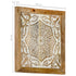 Hand-Carved Wall Panels 2 pcs Solid Mango Wood 40x40x1.5 cm