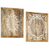 Hand-Carved Wall Panels 2 pcs Solid Mango Wood 60x60x2.5 cm