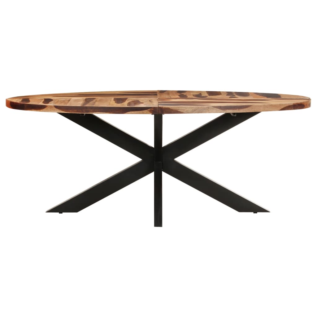 Dining Table Oval 200x100x75cm Acacia Wood