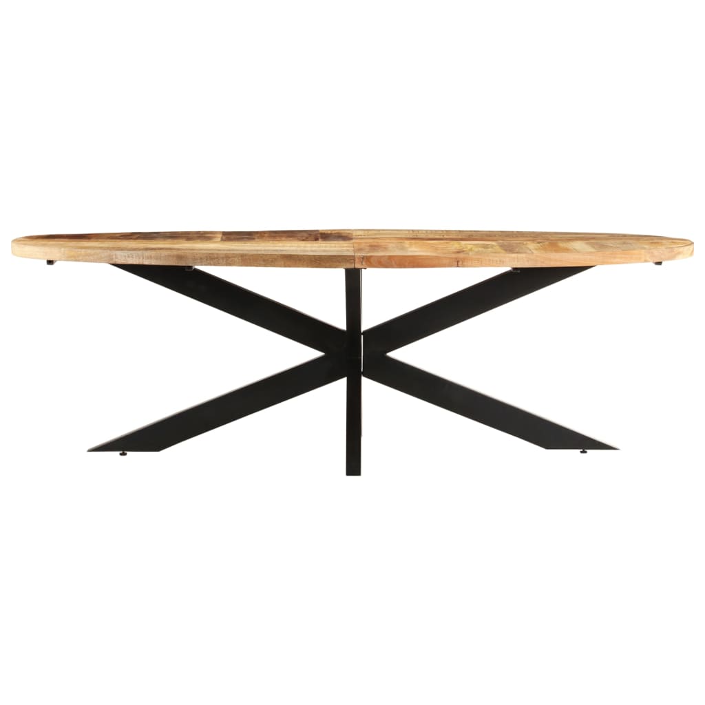 Dining Table 240x100x75 cm Rough Mango Wood