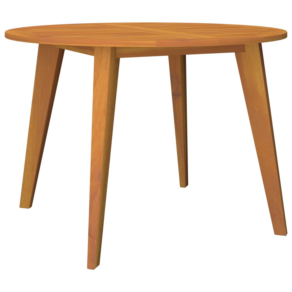 Garden Table Ø110x75 cm Solid Wood Acacia