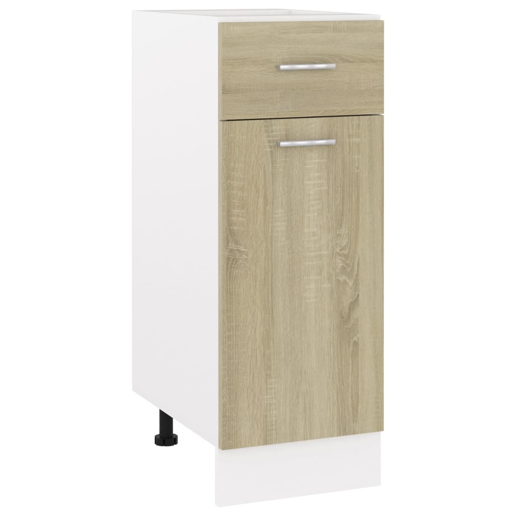 Drawer Bottom Cabinet Sonoma Oak 30x46x81.5 cm Engineered Wood