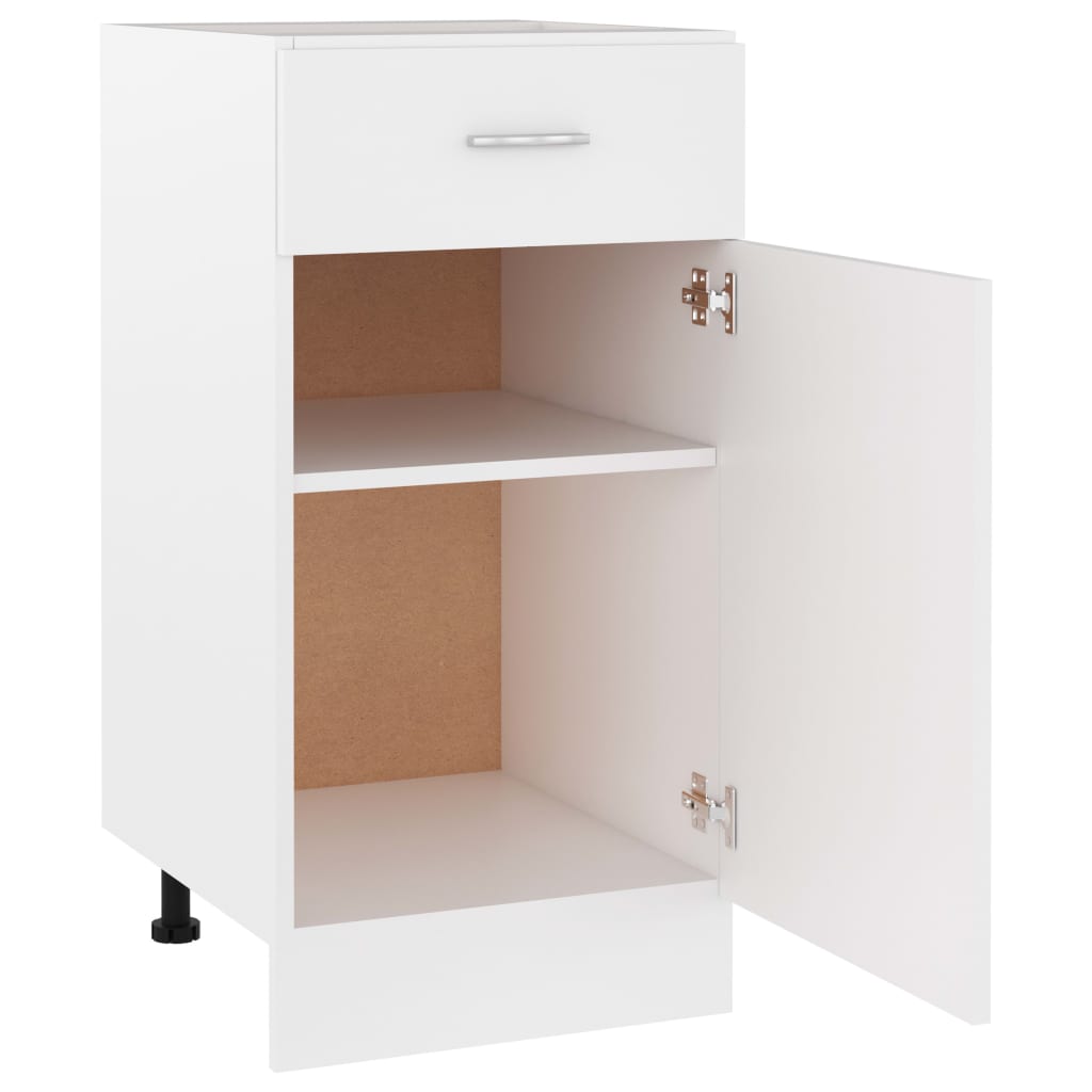Drawer Bottom Cabinet White 40x46x81.5 cm Engineered Wood