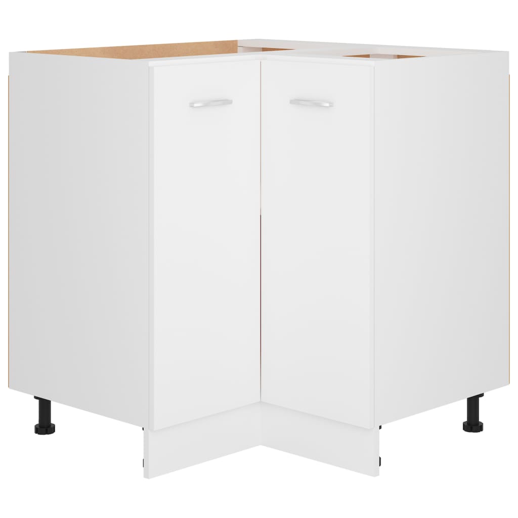 Corner Bottom Cabinet White 75.5x75.5x81.5 cm Engineered Wood