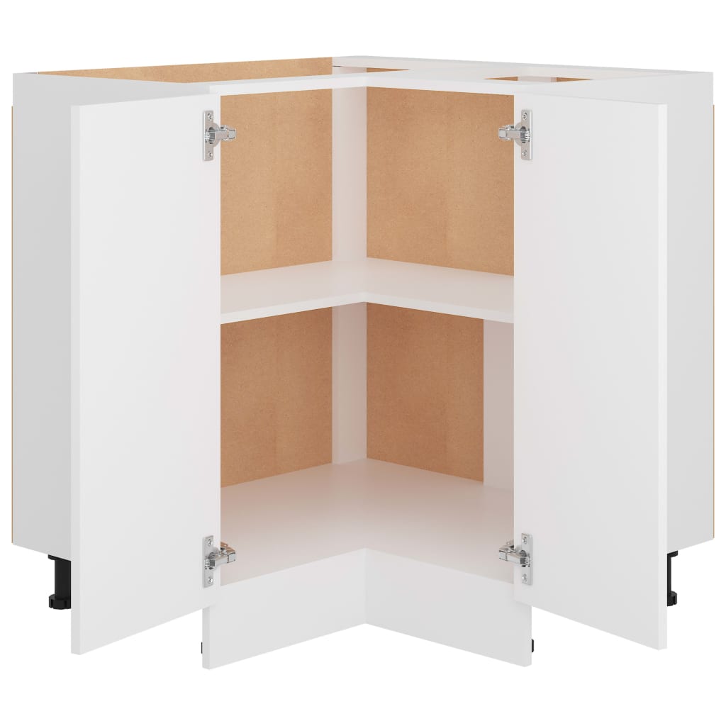 Corner Bottom Cabinet White 75.5x75.5x81.5 cm Engineered Wood