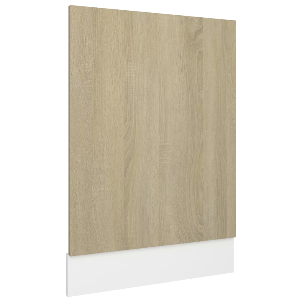 Dishwasher Panel Sonoma Oak 45x3x67 cm Engineered Wood