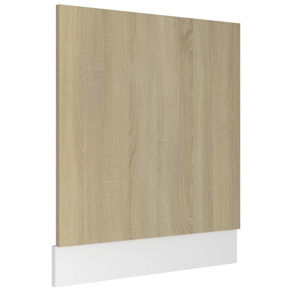 Dishwasher Panel Sonoma Oak 59.5x3x67 cm Engineered Wood