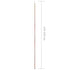 Telescopic Tent Poles with Length of 170-255 cm 2 pcs Galvanised Steel