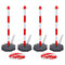 Set of 4 Chain Posts and 2 Plastic Chians of 10 m Each