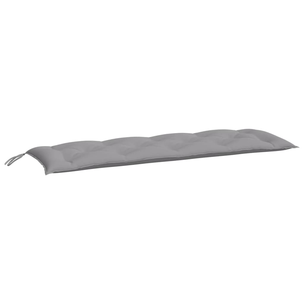 Garden Bench Cushion Grey 150x50x7 cm Oxford Fabric