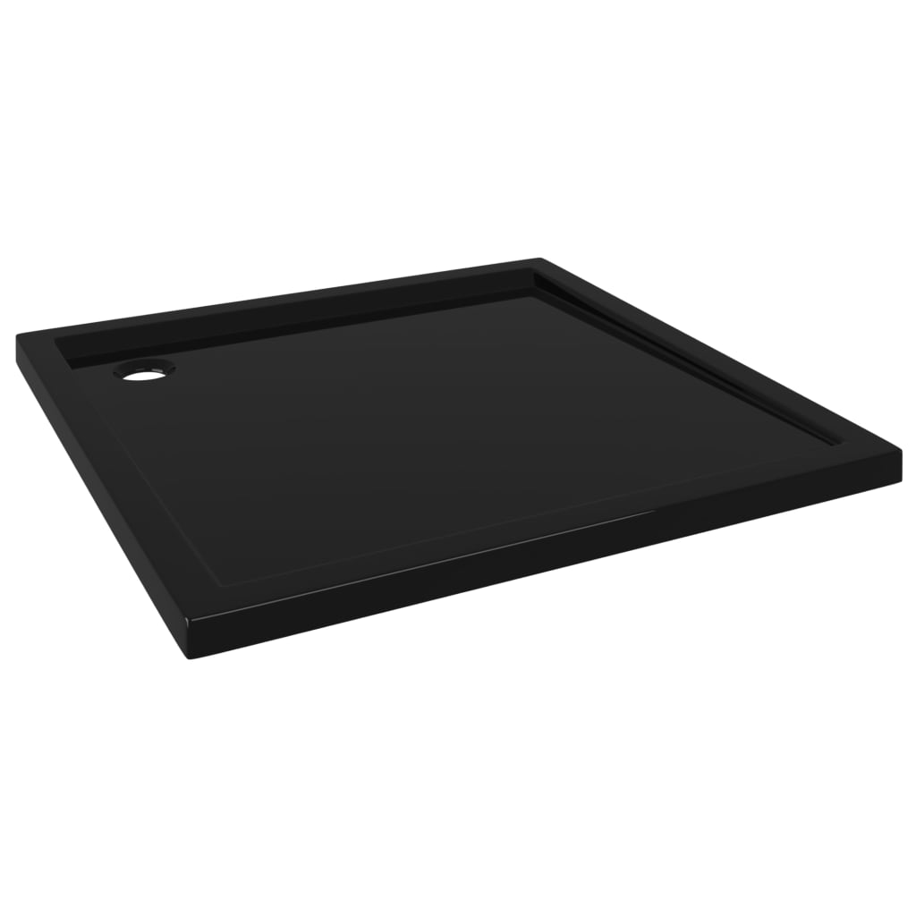 Square ABS Shower Base Tray Black 90x90 cm