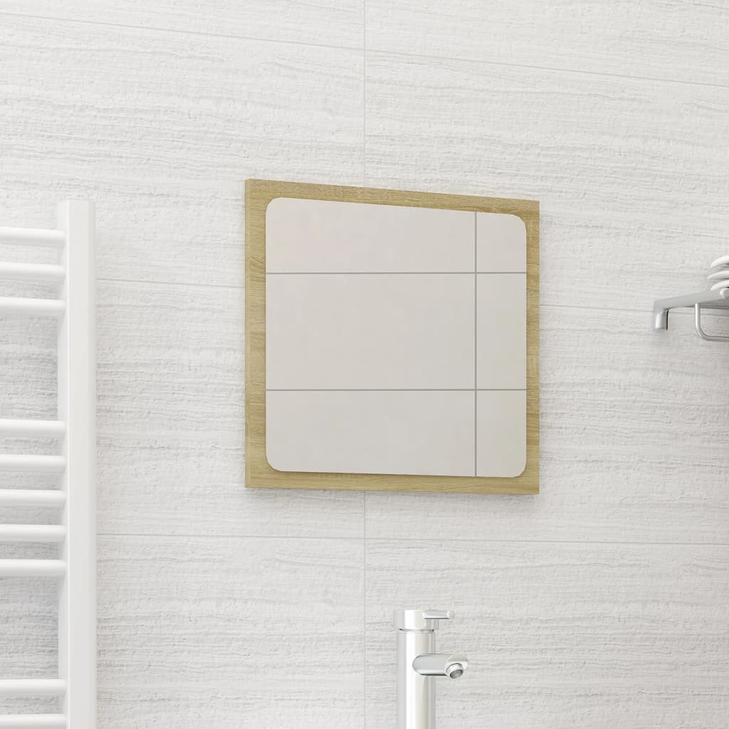 Bathroom Mirror Sonoma Oak 40x1.5x37 cm Engineered Wood