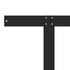 Backrest for Pallet Sofa Black 110 cm Iron