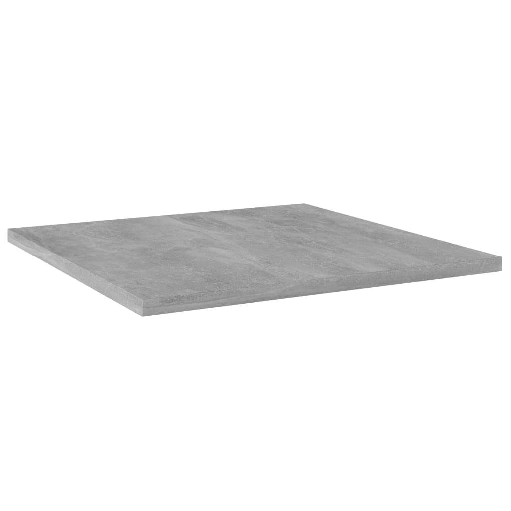 Bookshelf Boards 4 pcs Concrete Grey 40x40x1.5 cm Engineered Wood