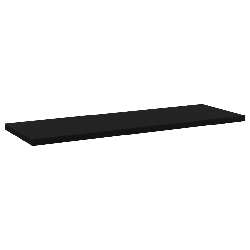 Bookshelf Boards 8 pcs Black 60x20x1.5 cm Engineered Wood