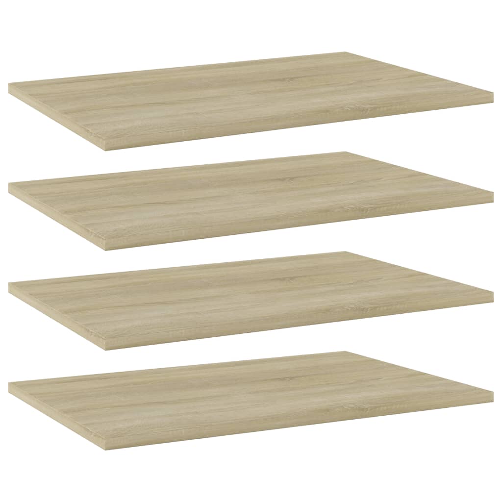 Bookshelf Boards 4 pcs Sonoma Oak 60x40x1.5 cm Engineered Wood