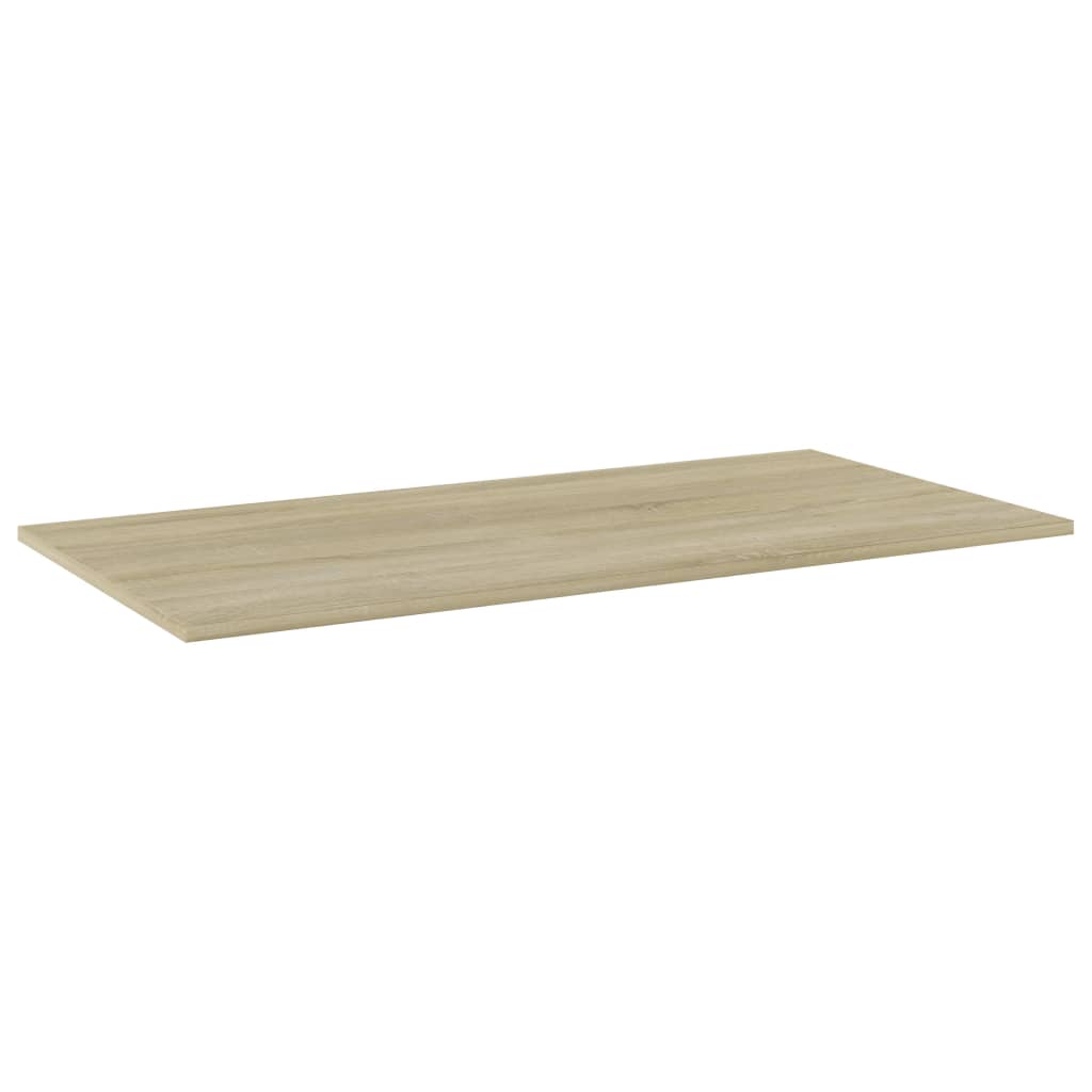 Bookshelf Boards 4 pcs Sonoma Oak 80x20x1.5 cm Engineered Wood