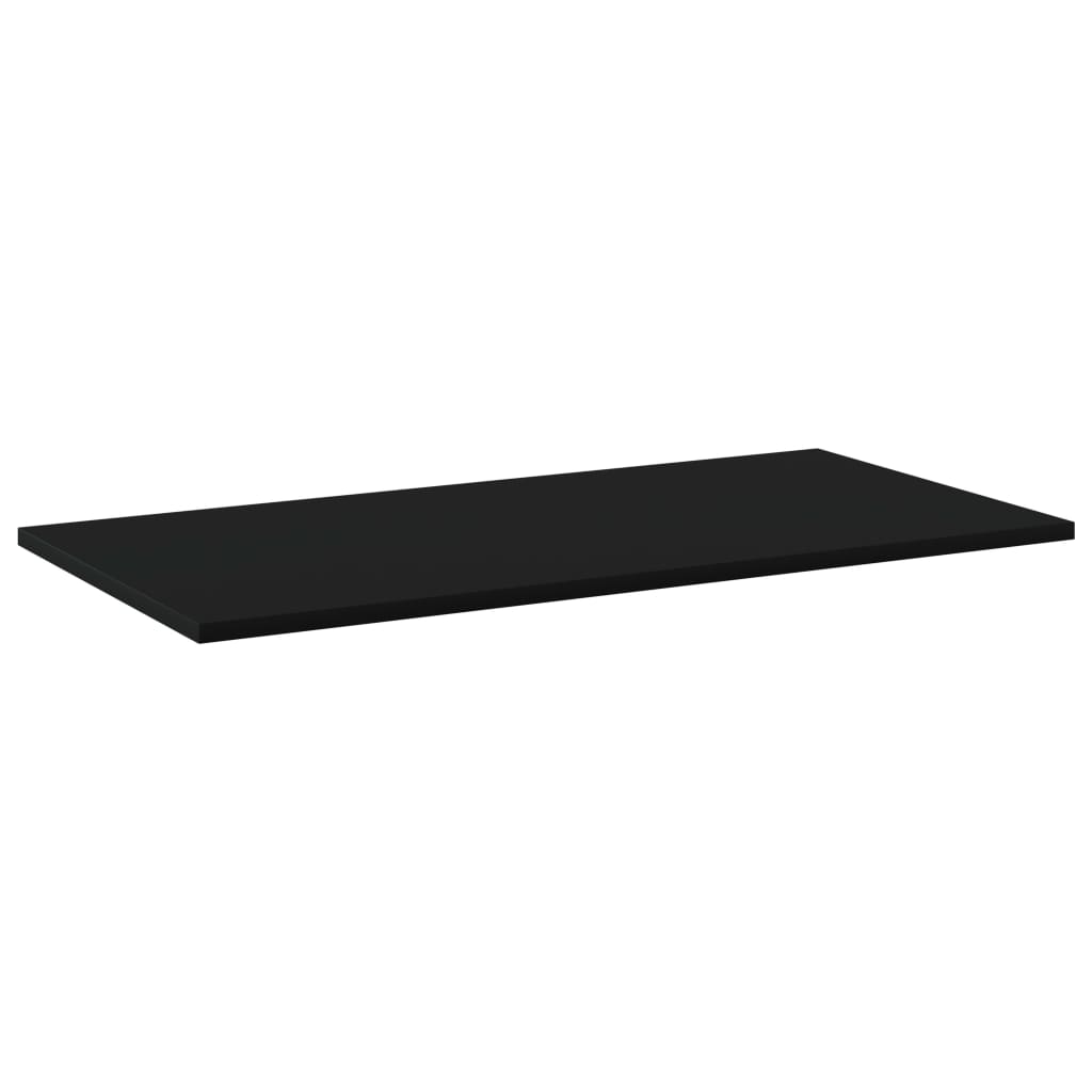 Bookshelf Boards 4 pcs Black 80x40x1.5 cm Engineered Wood