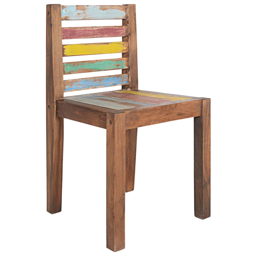 Dining Chairs 4 pcs Solid Reclaimed Wood