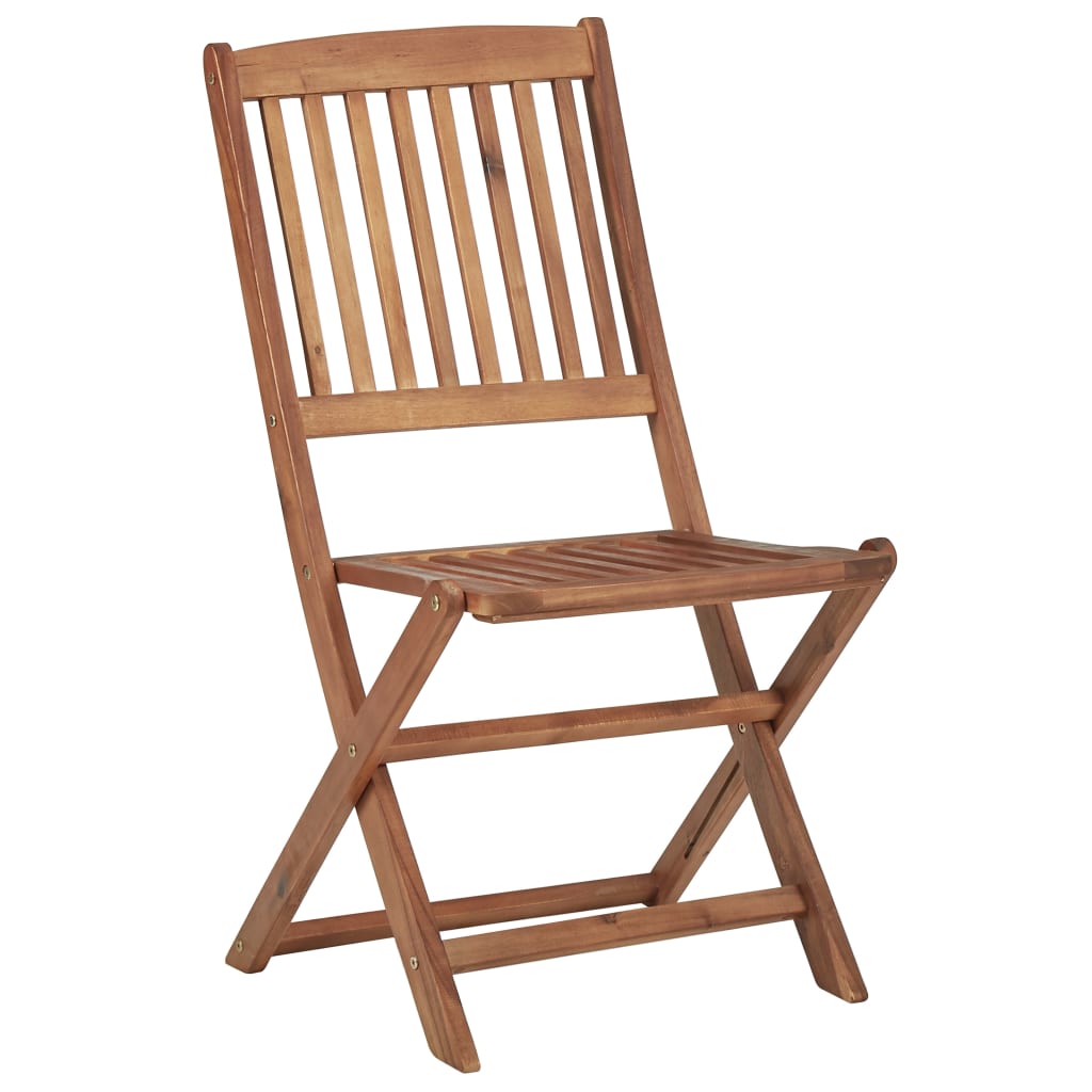 Folding Garden Chairs 6 pcs Solid Wood Acacia