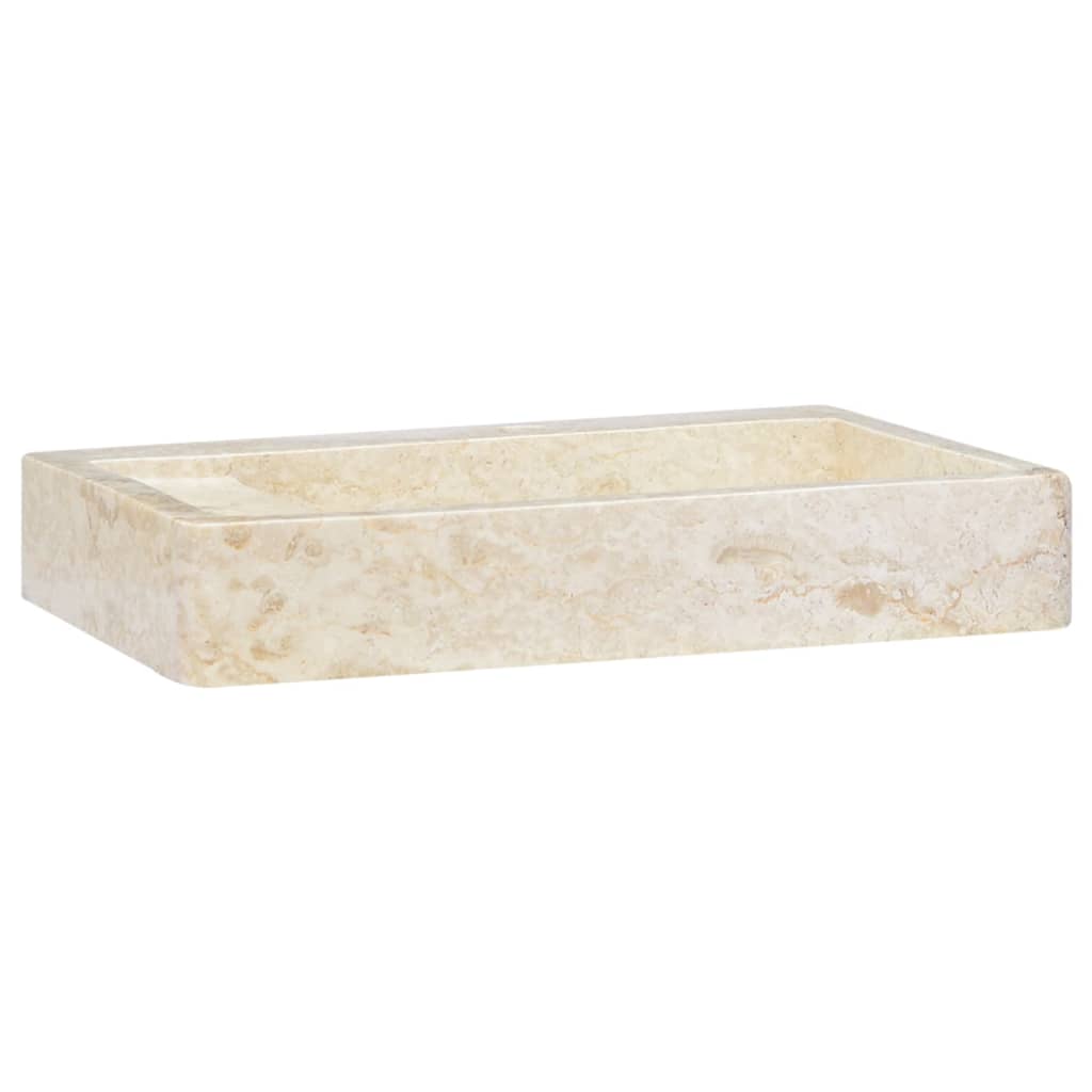 Sink Cream 58x39x10 cm Marble